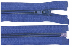 Zip spirálový bundový 5mm dělitelný délka 60 cm - MODRÁ KRÁLOVSKÁ
