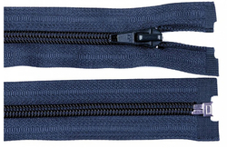 Zip spirálový bundový 5mm dělitelný délka 60 cm - NAVY MORÁ