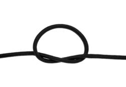 Guma, pruženka  - kulatá šíře 3mm - ČERNÁ