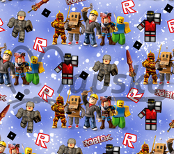 ZBYTEK Teplákovina fitness - ROBLOX MODRÁ - 29 CM