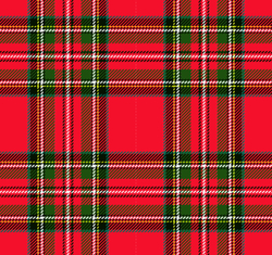  legínovina/úplet  milk silk  vzor tartan červená 