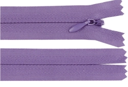 Spirálový zip skrytý No 3 délka 50 cm fialová