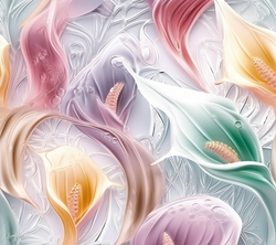 ZBYTEK legínovina / úplet milk silk  vzor KALY - 48 CM, KAZ - BÍLÉ ČÁRY