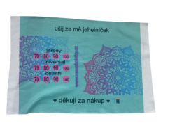 Panel na jehelníček s označením jehel mint