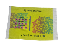 Panel na jehelníček s označením jehel žlutá