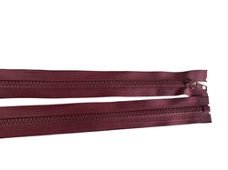 Zip kostěný bundový 5mm dělitelný délka 85 cm - VÍNOVÁ