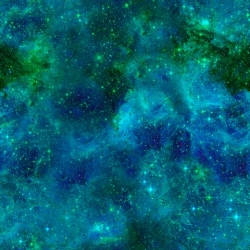 Softshell skožíškem beránkem - potisk ZELENÁ GALAXIE