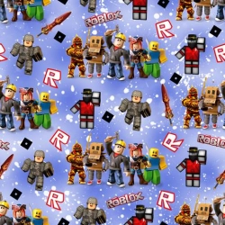 Softshell zimní ROBLOX MODRÁ