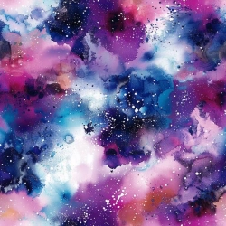 ZBYTEK Silky  umělé hedvábí MRAMOR GALAXY - 148 CM, KAZ - Z JEDNÉ STRANY SVĚTLÉ ČÁRY