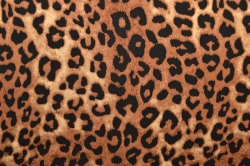 Viskóza potisk - ZVÍŘECÍ VZOR GEPARD HNĚDÁ