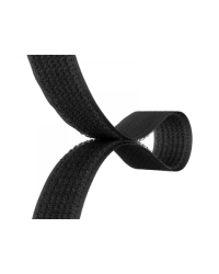 Suchý zip 20mm pásky 2v1 ČERNÝ