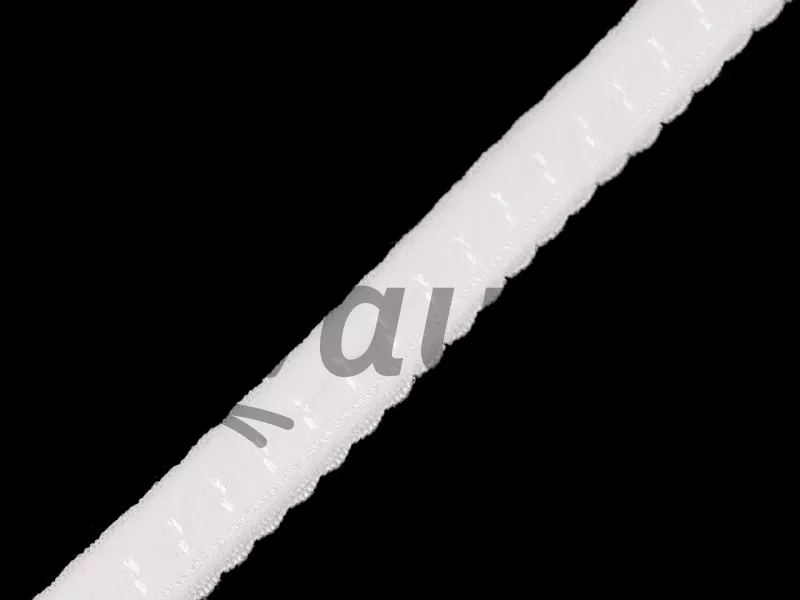 Ozdobná lemovací pruženka 10mm bílá