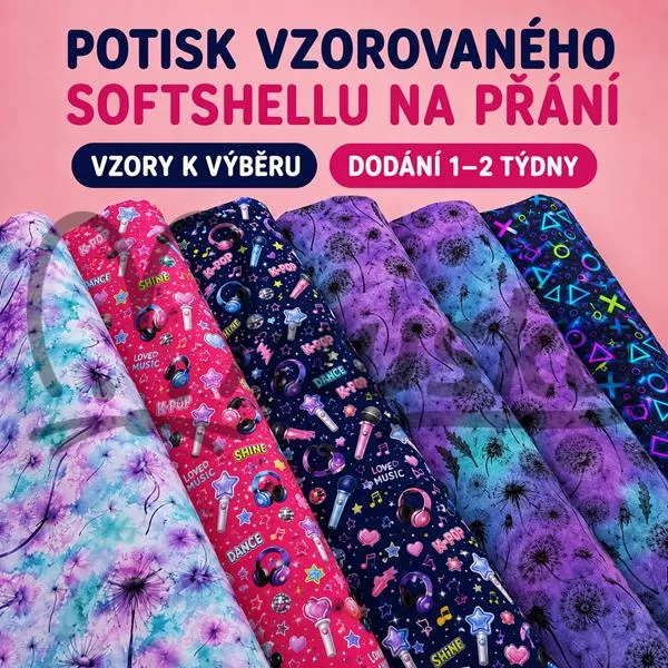 Softshell zimní předobjednávka na výběr přes 1000 vzorů