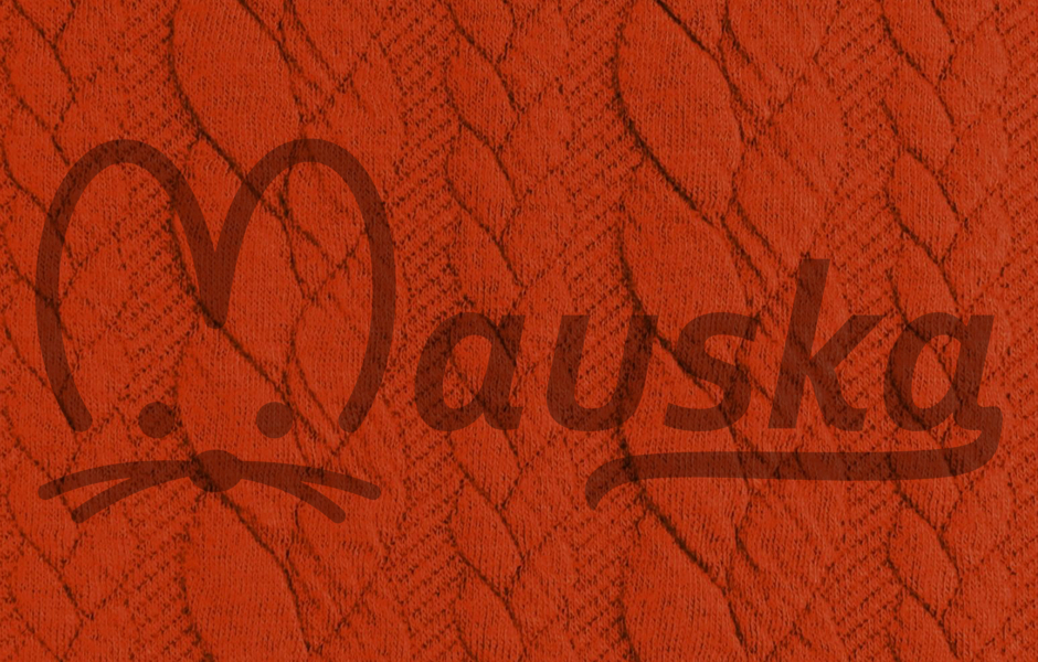 Předobjednávka Teplakovina copánky ORANŽ