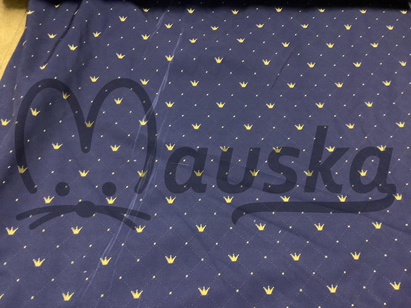 Kazovka Softshell zimní KORUNKY NA NAVY - kaz pruhy a čáry