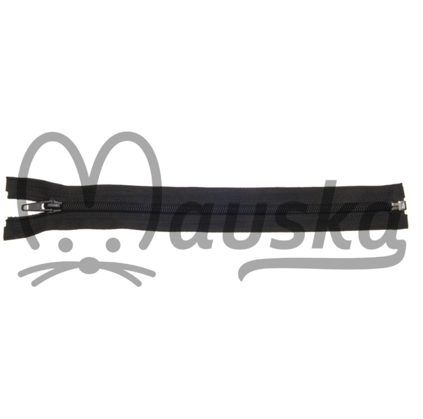Zip spirálový bundový 5mm dělitelný délka 60 cm - ČERNÁ
