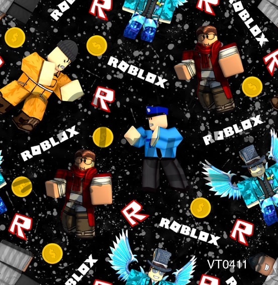 jarní softshell potisk - ROBLOX ČERNÝ