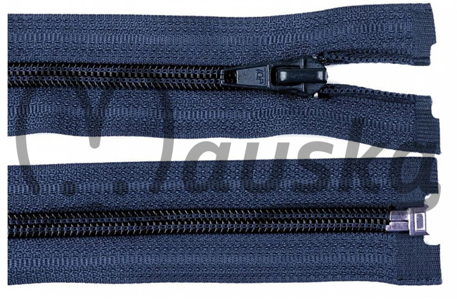Zip spirálový bundový 5mm dělitelný délka 60 cm - NAVY MORÁ