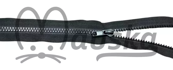 Zip kostěný bundový 5mm dělitelný 2 jezdce délka 80 cm - navy modrá