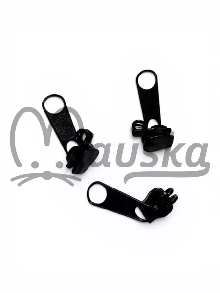 Jezdec k zipům 8mm - non lock -s očkem na zámek  černá 