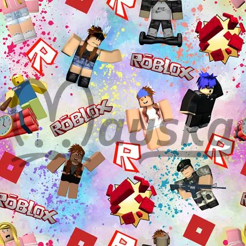  jarní softshell potisk ROBLOX DUHA